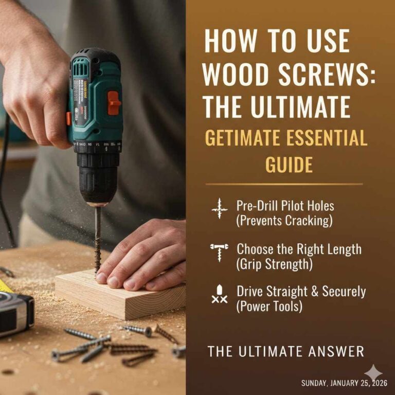 How To Use Wood Screws