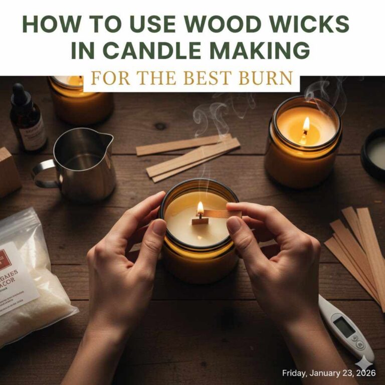 How To Use Wood Wicks In Candle Making For The Best Burn