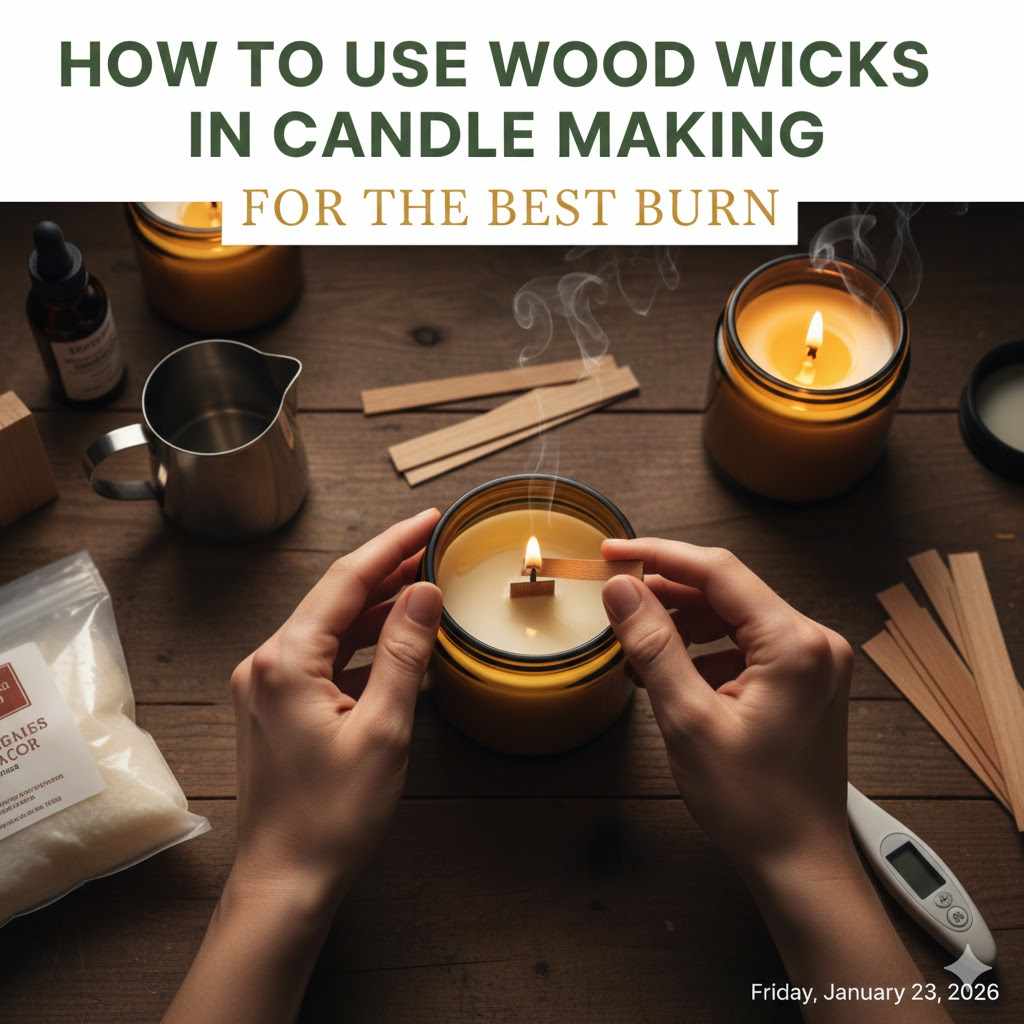 How To Use Wood Wicks In Candle Making For The Best Burn