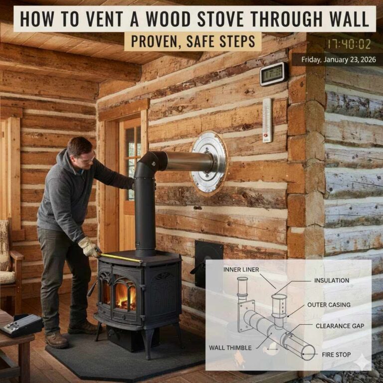 How To Vent A Wood Stove Through Wall