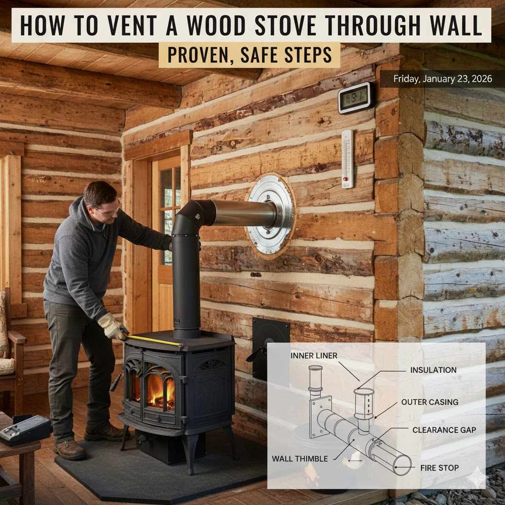 How To Vent A Wood Stove Through Wall