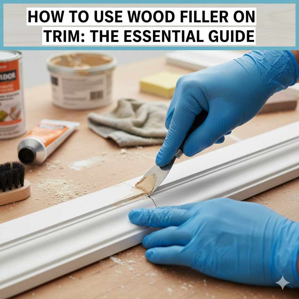 How to Use Wood Filler on Trim