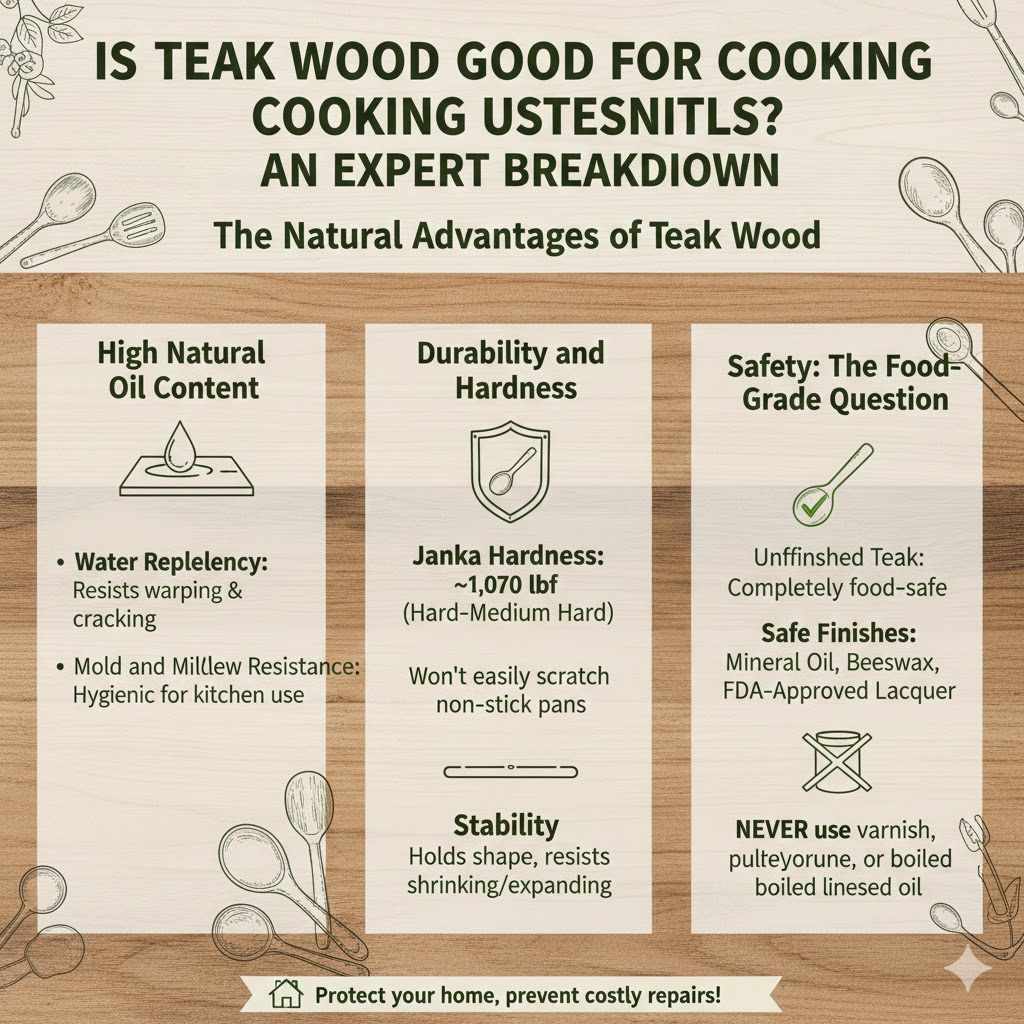 Is Teak Wood Good For Cooking Utensils
