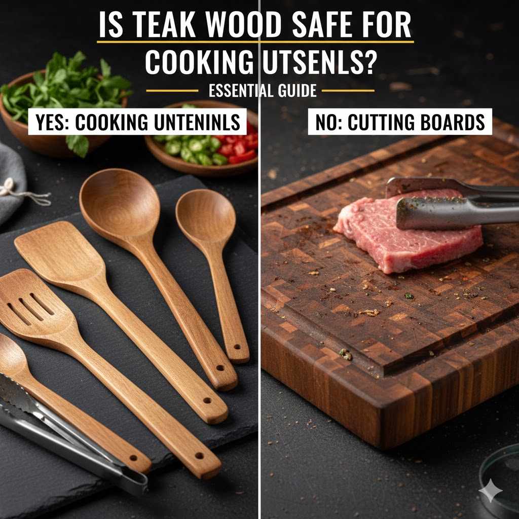Is Teak Wood Safe For Cooking Utensils