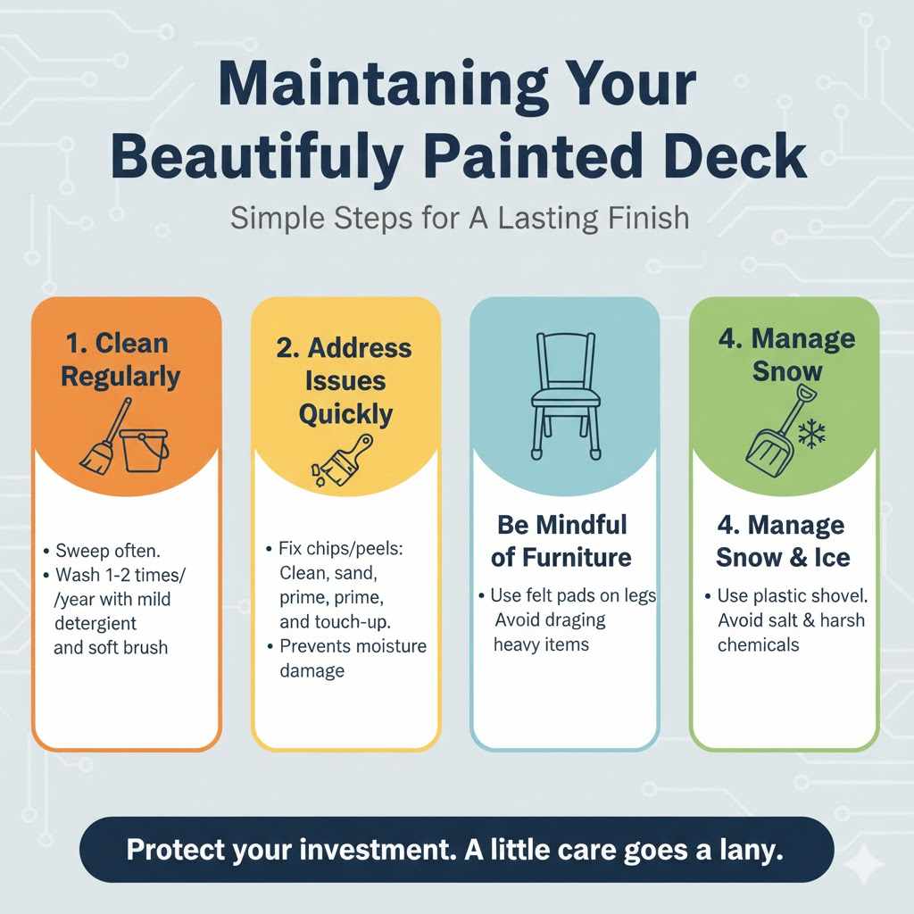 Maintaining Your Beautifully Painted Deck