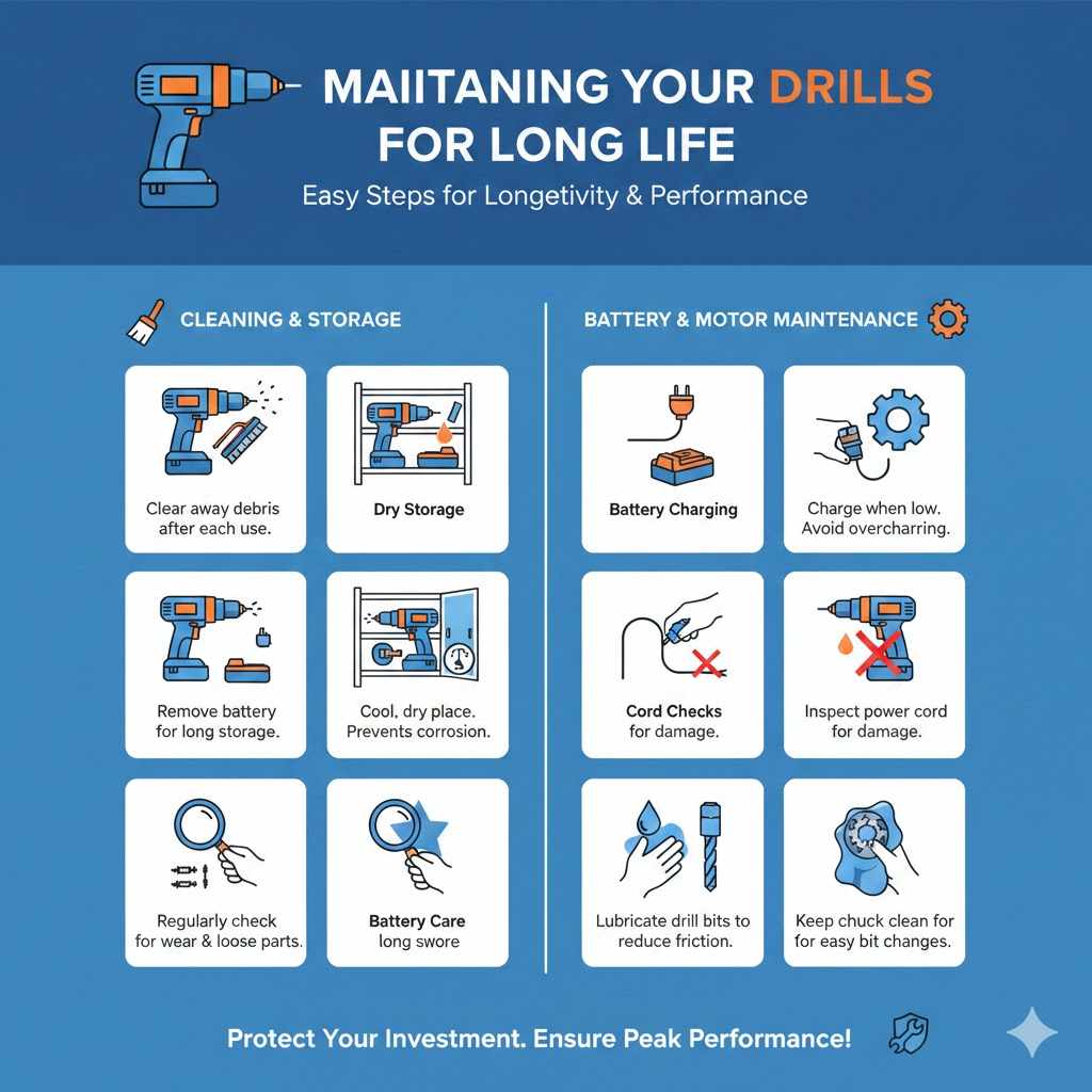 Maintaining Your Drills for Long Life