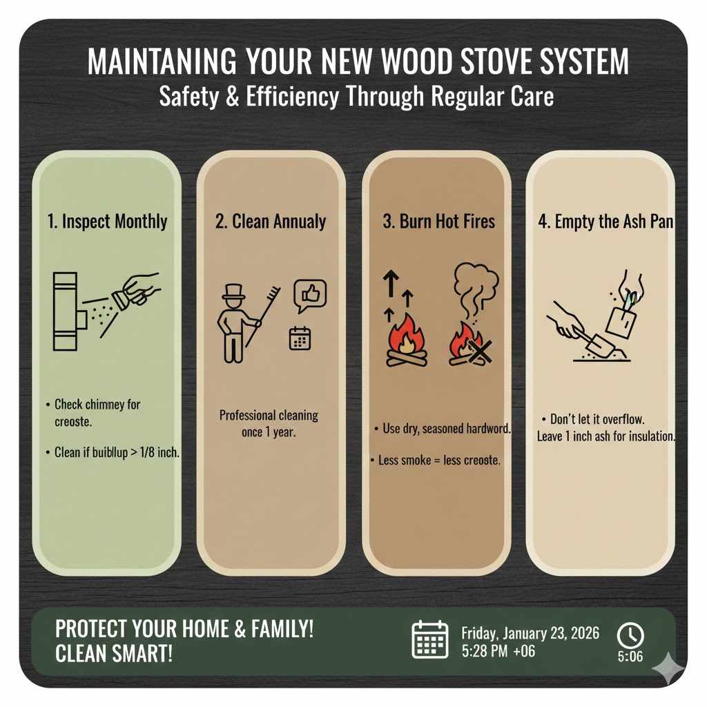 Maintaining Your New Wood Stove System