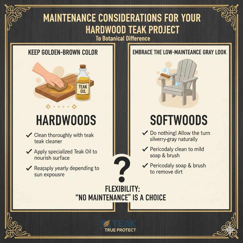 Maintenance Considerations for Your Hardwood Teak Project