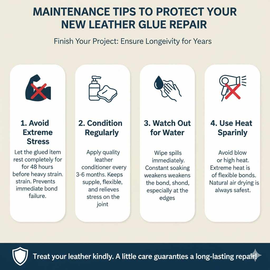 Maintenance Tips to Protect Your New Leather Glue Repair