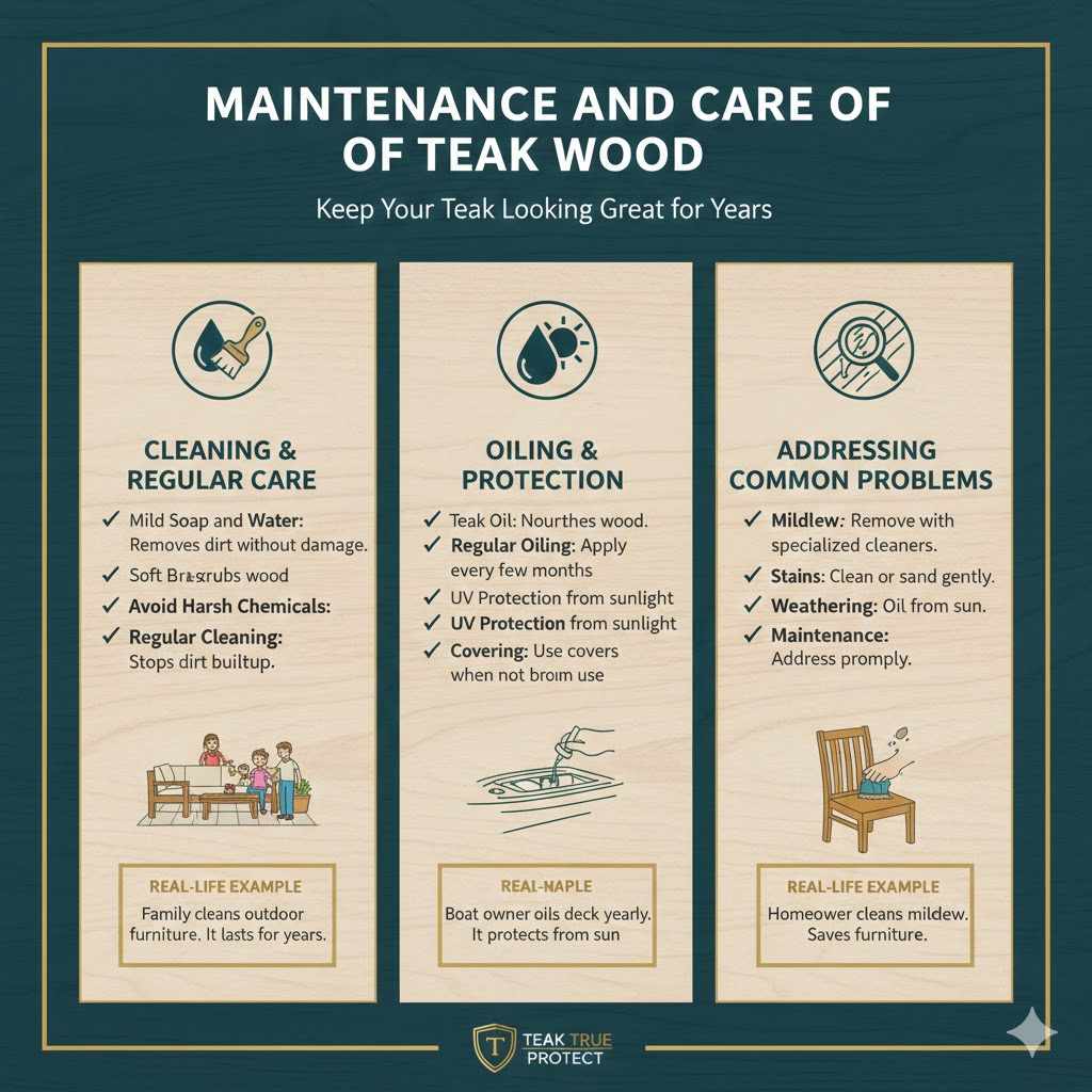 Maintenance and Care of Teak Wood