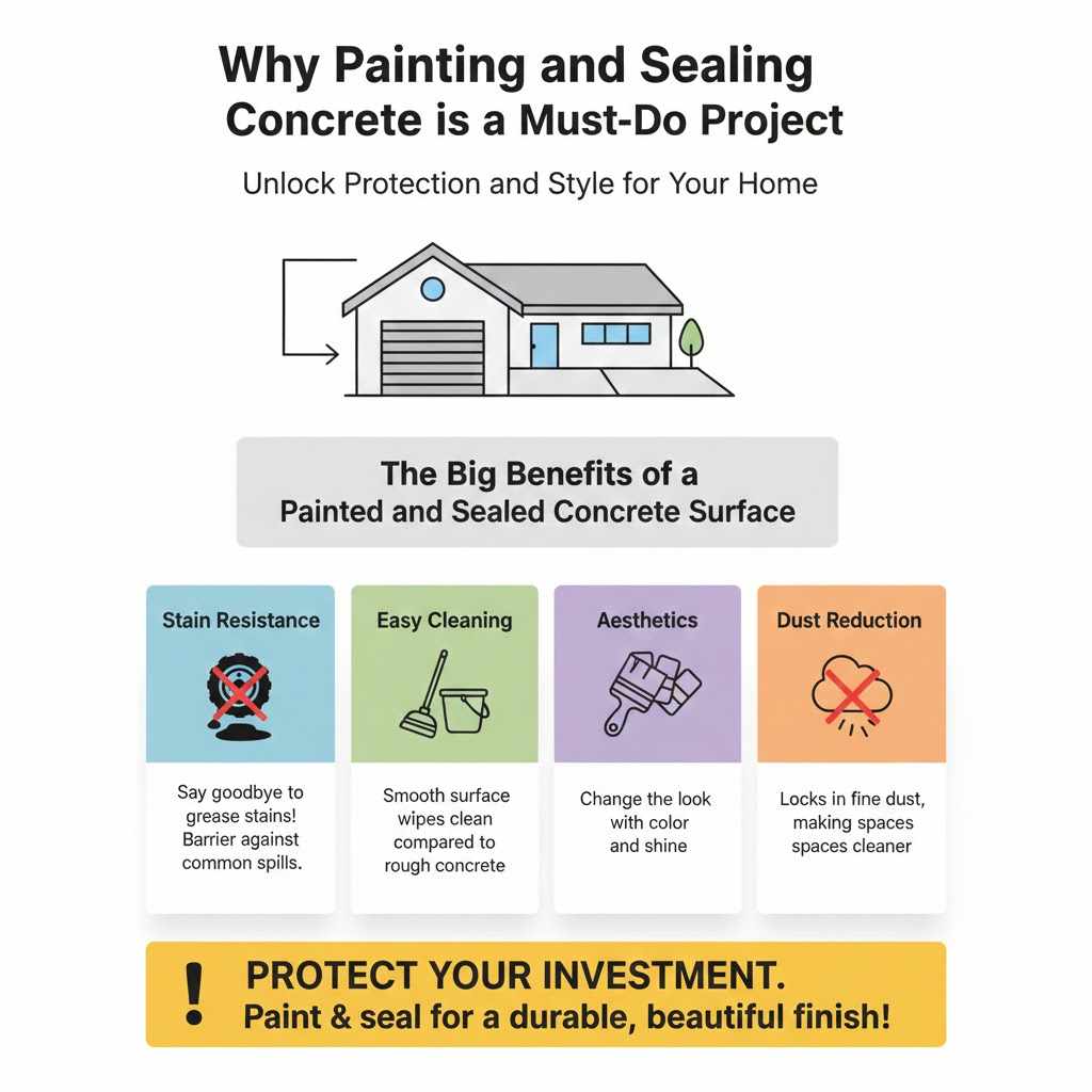 Why Painting and Sealing Concrete is a Must-Do Project

