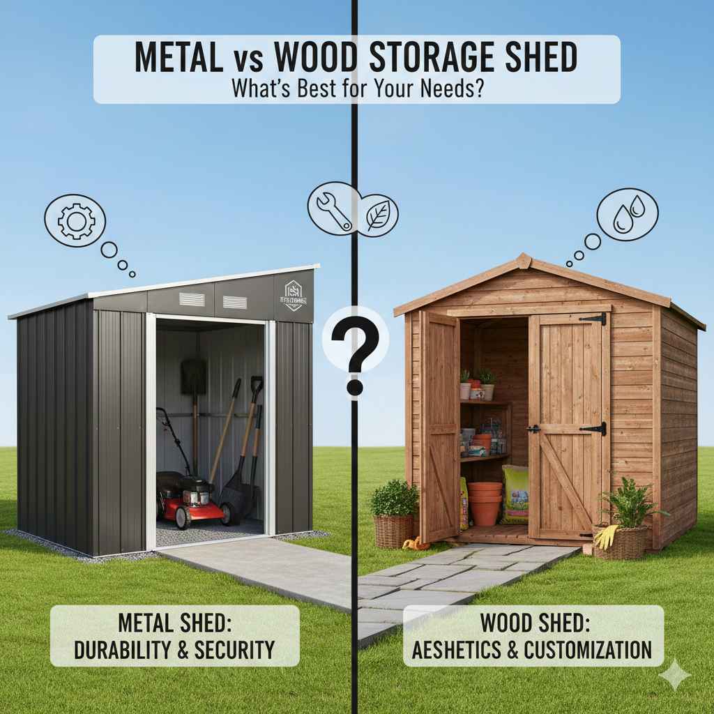 Metal vs Wood Storage Shed