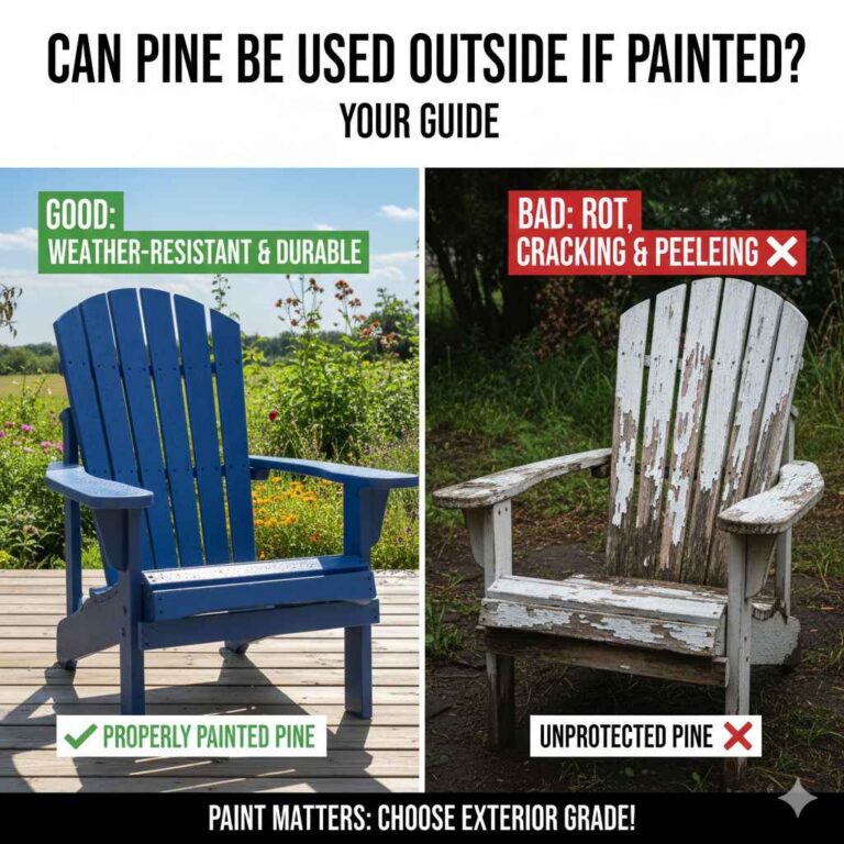 Can Pine Be Used Outside If Painted