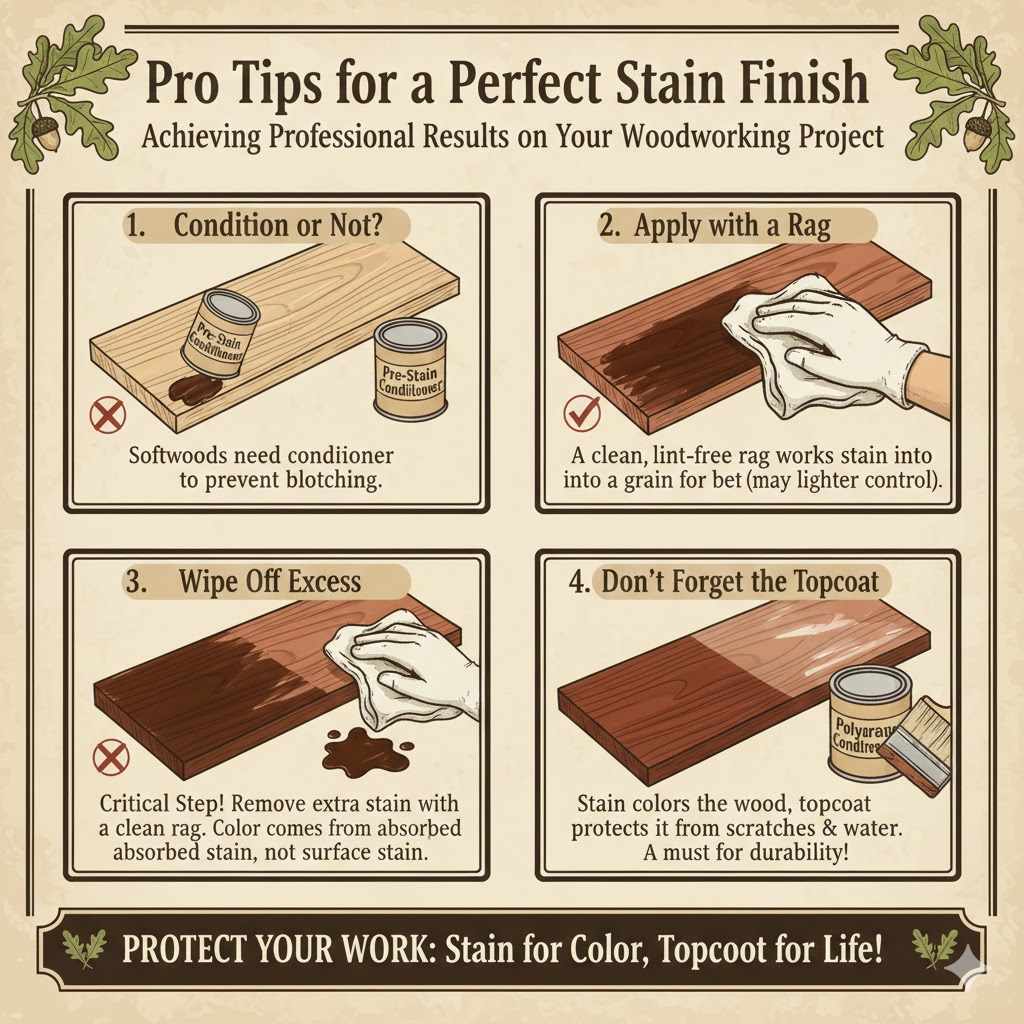 Pro Tips for a Perfect Stain Finish