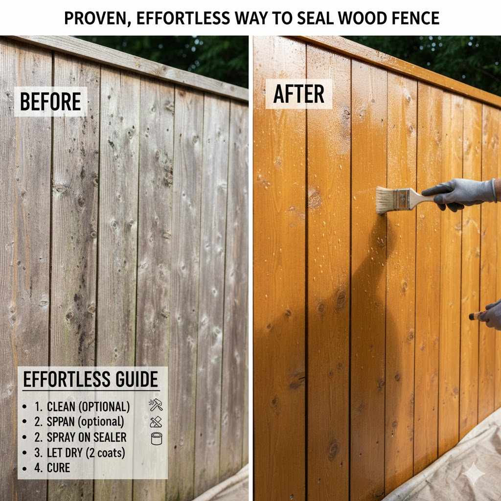 Proven, Effortless Way To Seal Wood Fence