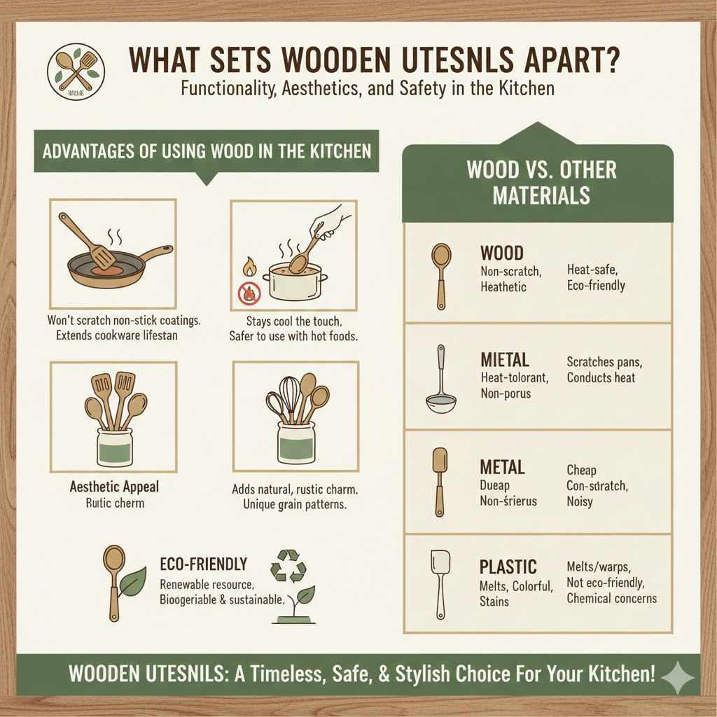 What Sets Wooden Utensils Apart?

