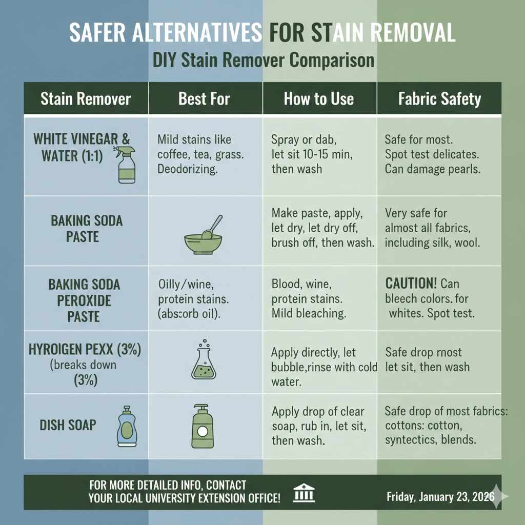 Safer Alternatives for Stain Removal