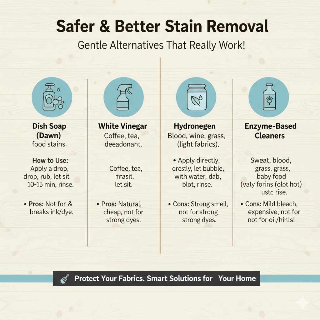 Safer and Better Alternatives for Stain Removal