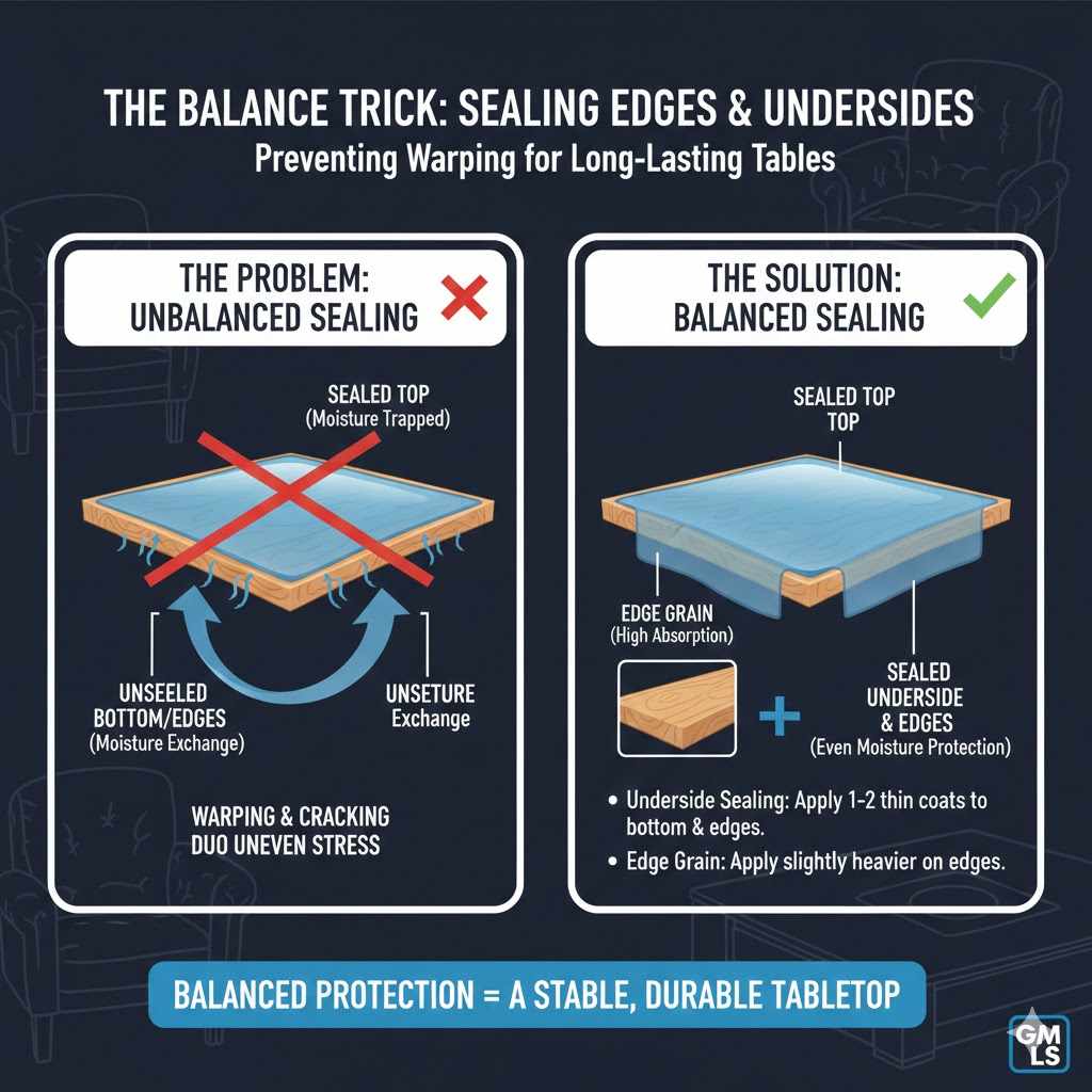 Sealing Table Edges and Undersides