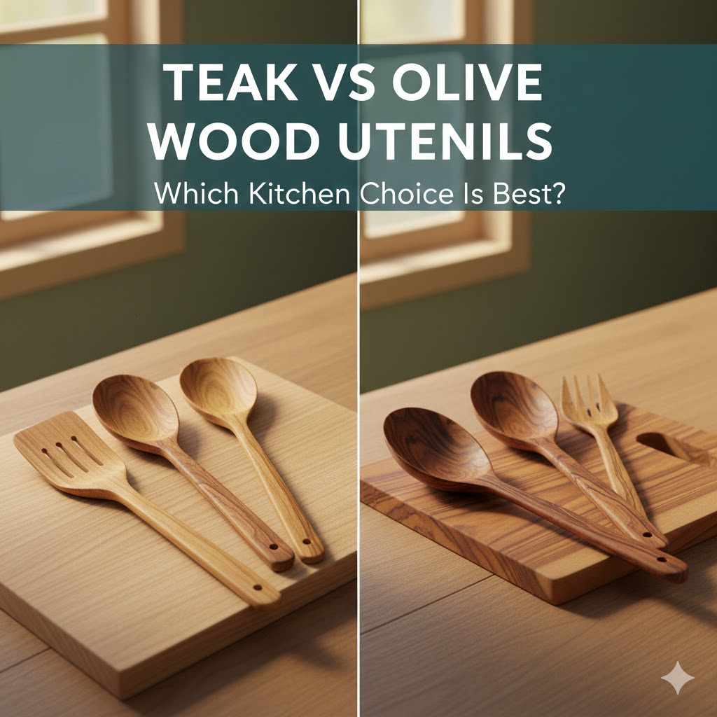 Teak vs Olive Wood Utensils Which Kitchen Choice Is Best?