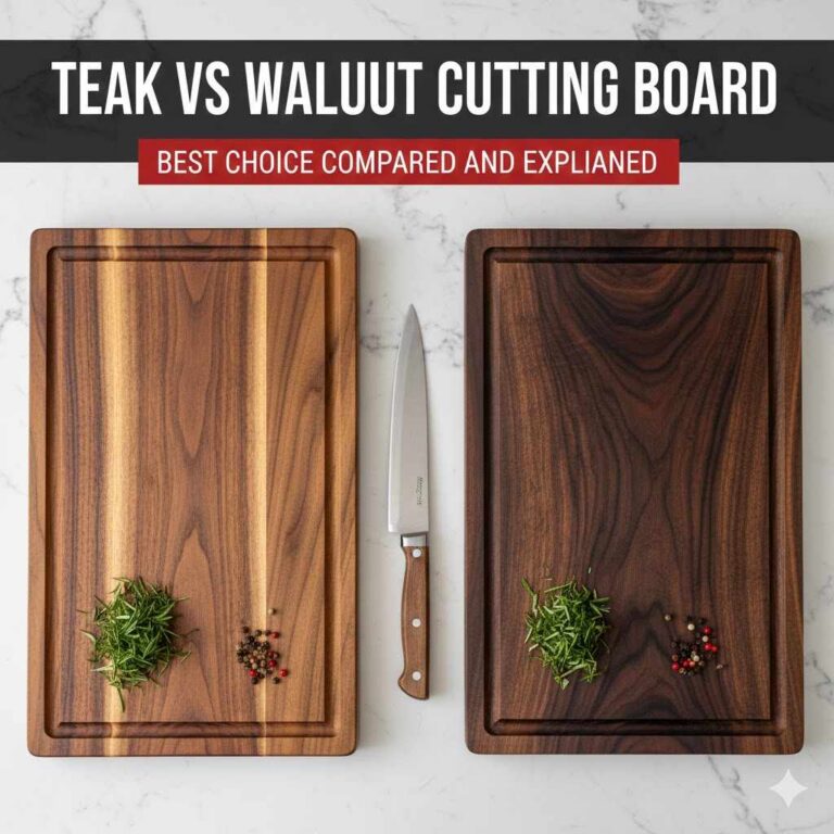 Teak vs Walnut Cutting Board