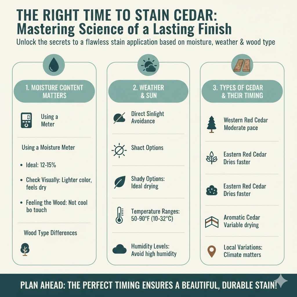 The Right Time to Stain Cedar