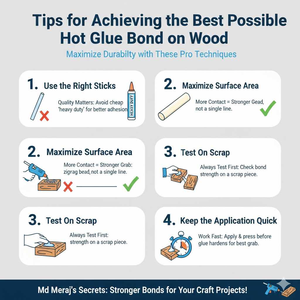 Tips for Achieving the Best Possible Hot Glue Bond on Wood

