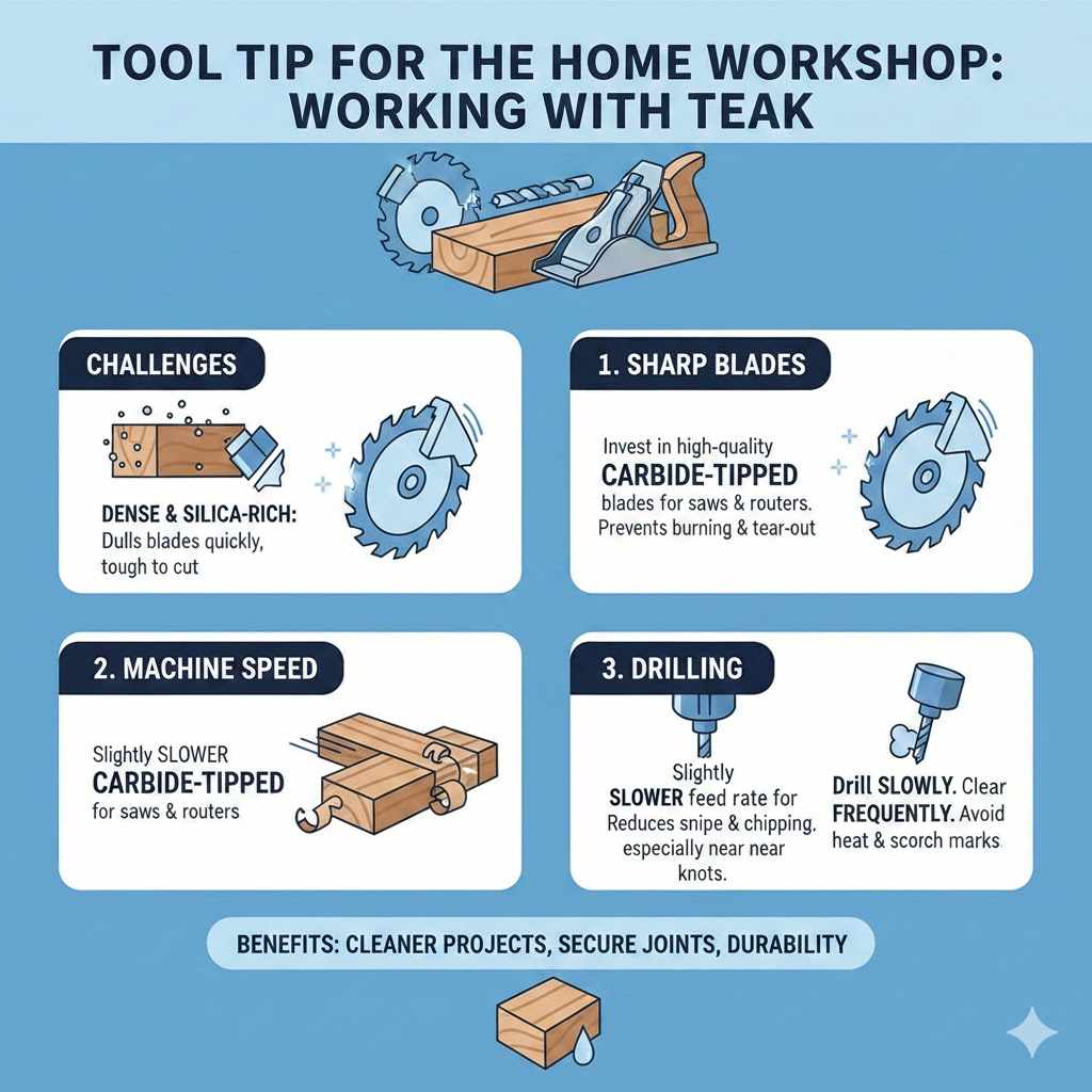 Tool Tip for the Home Workshop: Working with Teak

