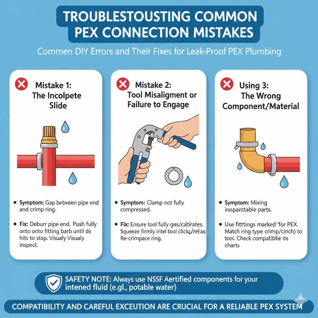 Troubleshooting Common PEX Connection Mistakes

