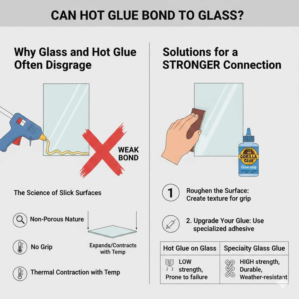 Understanding Why Glass and Hot Glue Often Disagree