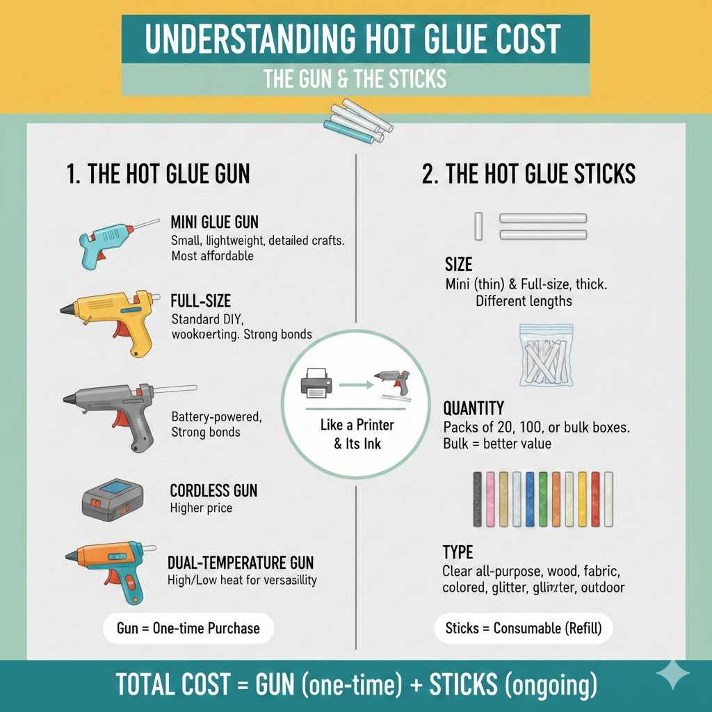 Understanding the Two Parts of Hot Glue Cost