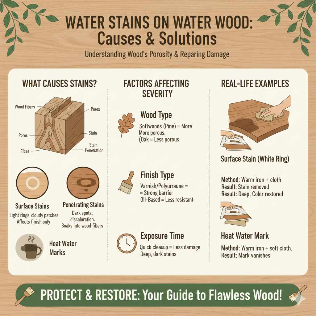Can a Water Stain Be Covered by Wood Stain