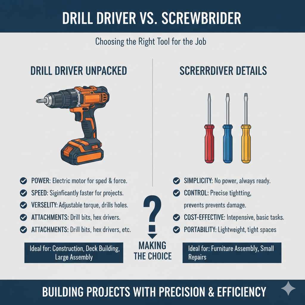What Are Drill Drivers and Screwdrivers?

