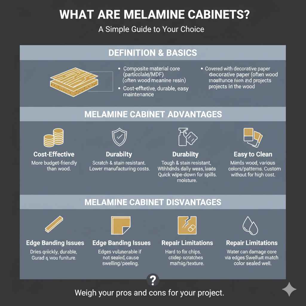 What Are Melamine Cabinets