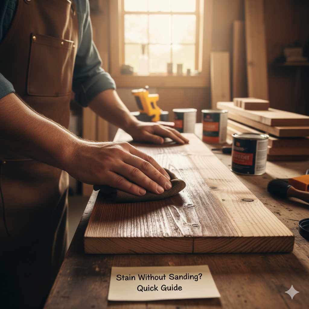 Can I Stain Wood Without Sanding