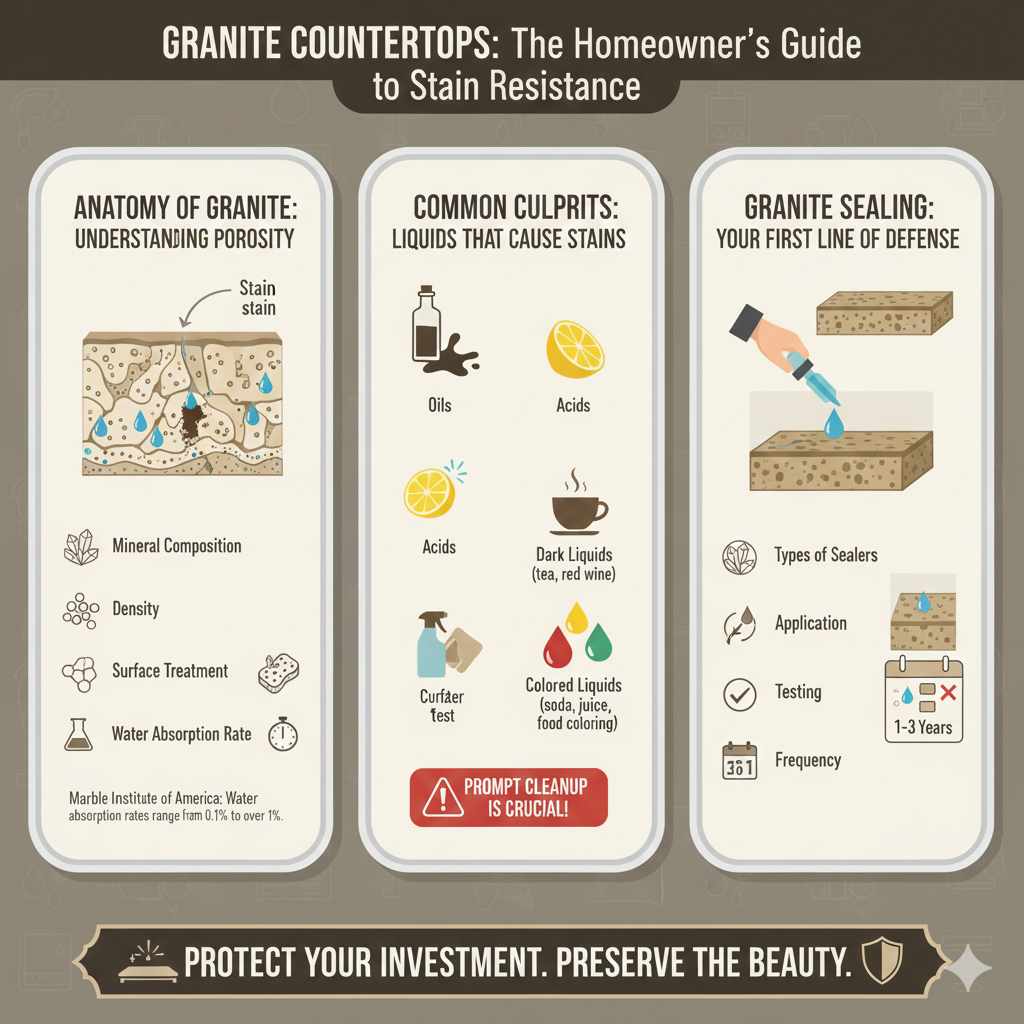 What Makes Granite Countertops Susceptible to Stains