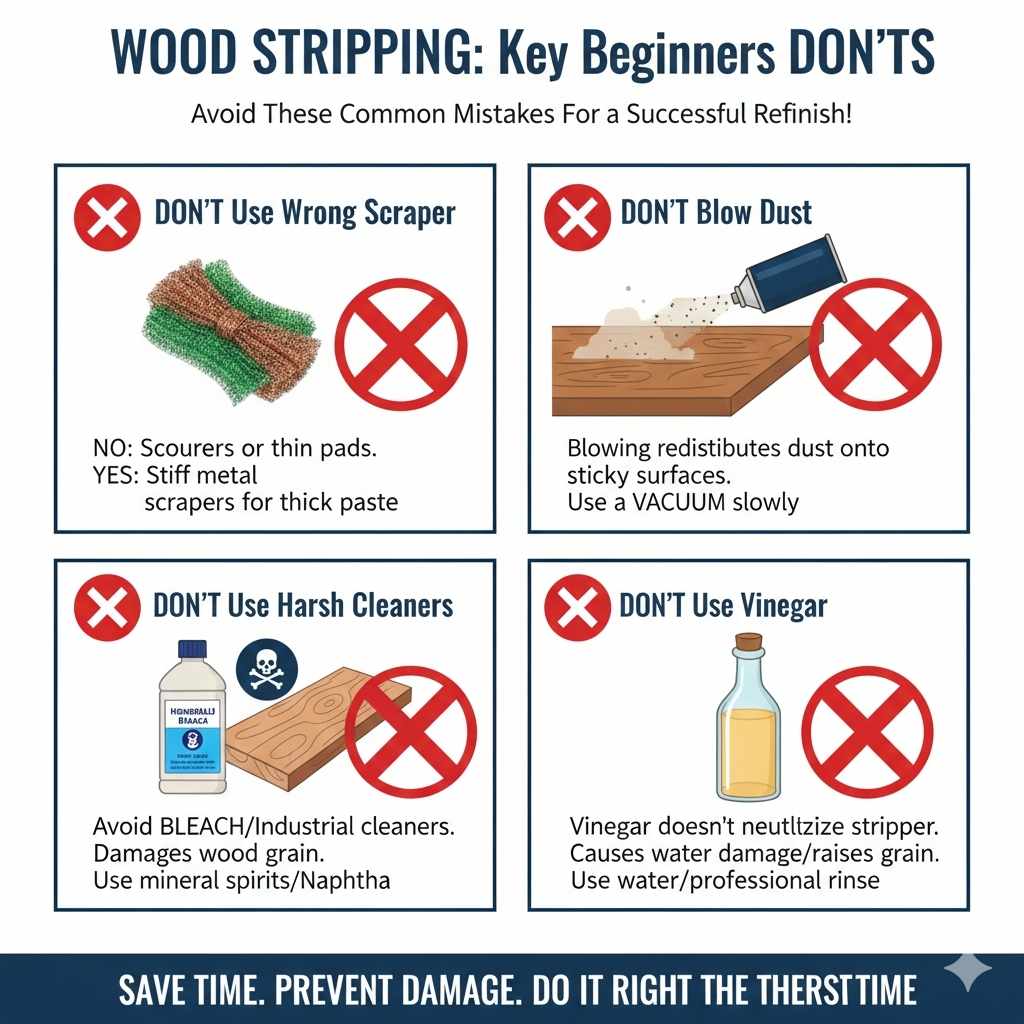 What NOT To Do When Stripping Wood Finish