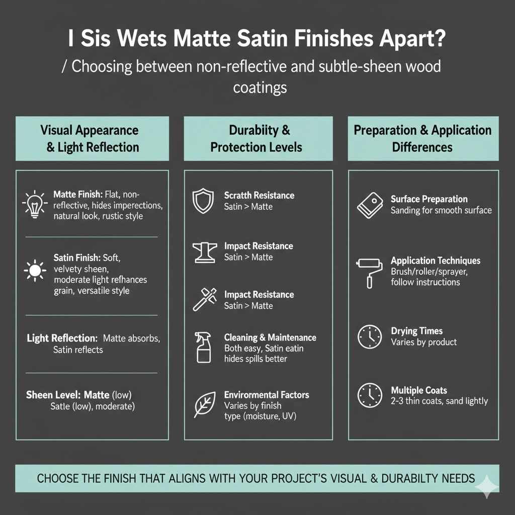What Sets Matte and Satin Finishes Apart