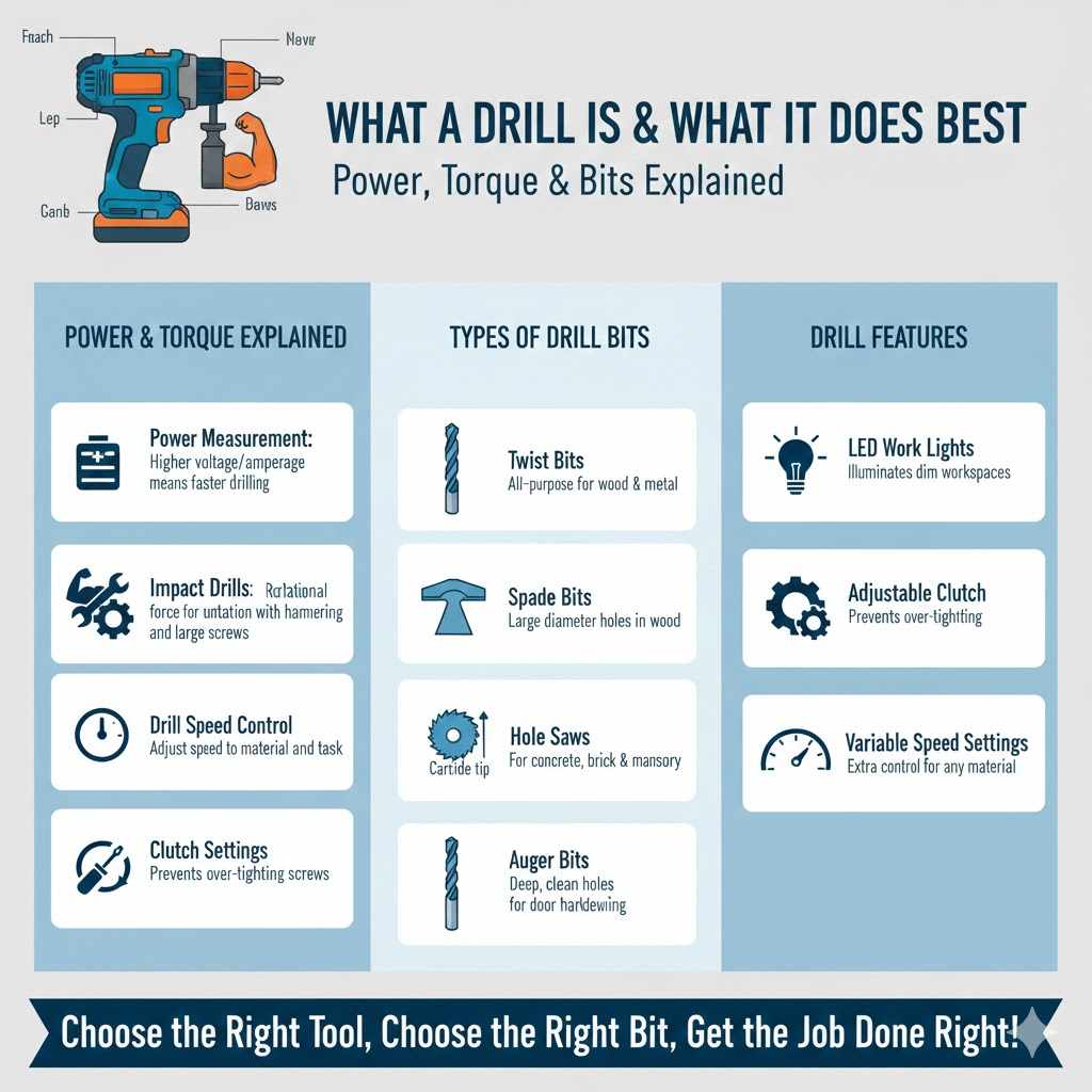 What a Drill Is and What It Does Best

