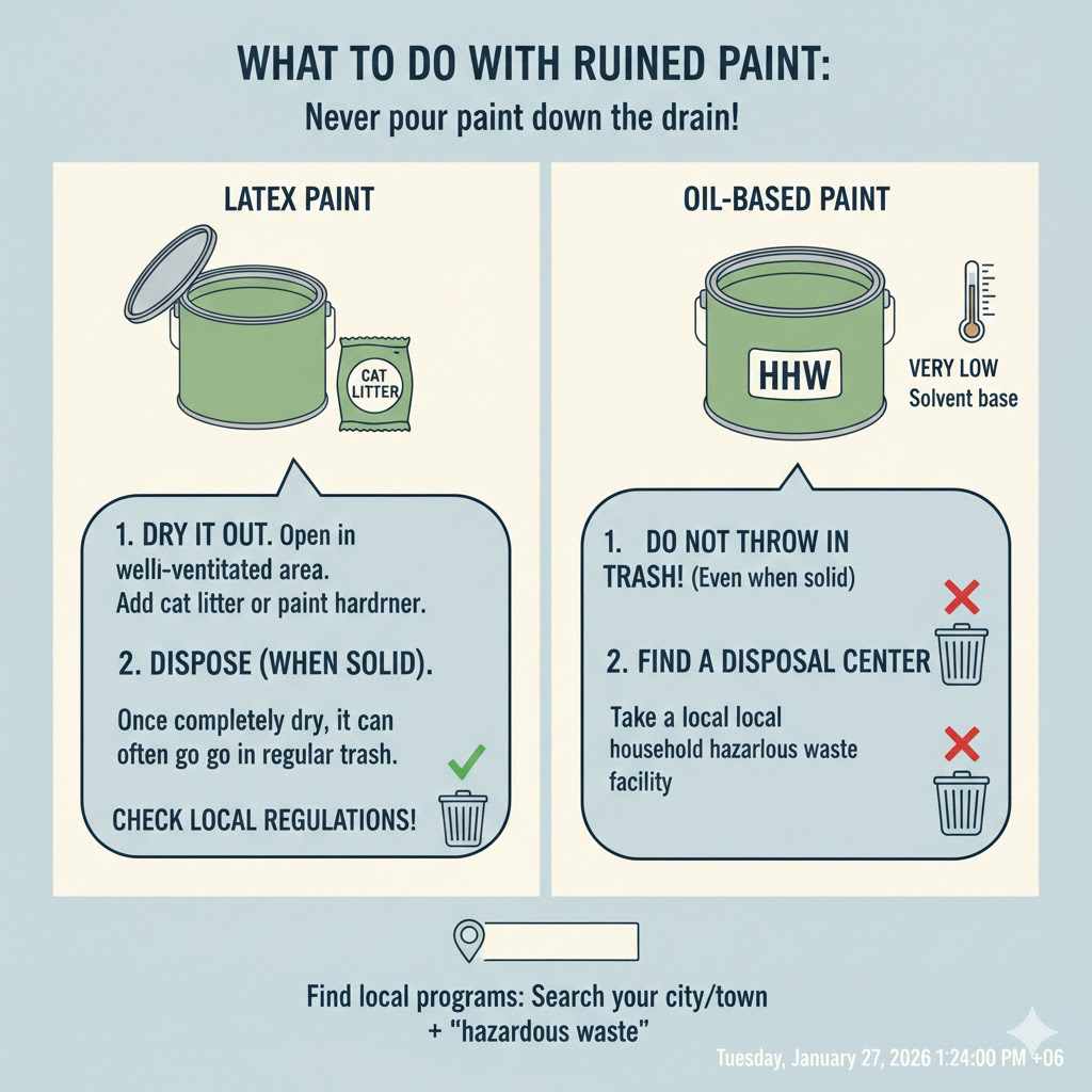 What to Do with Ruined Paint