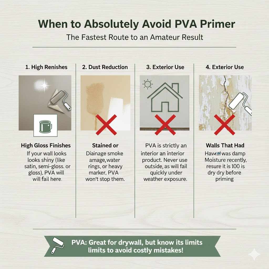 When to Absolutely Avoid PVA Primer

