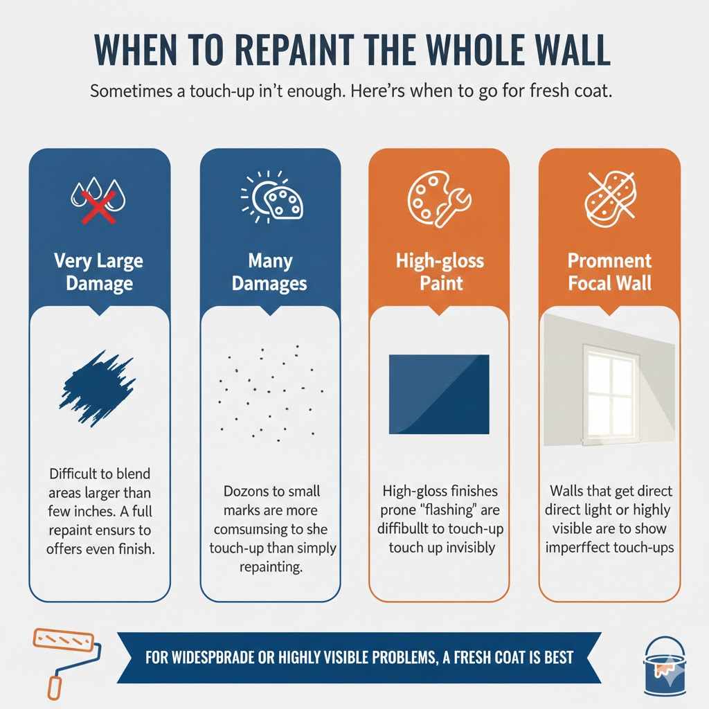 When to Repaint the Whole Wall