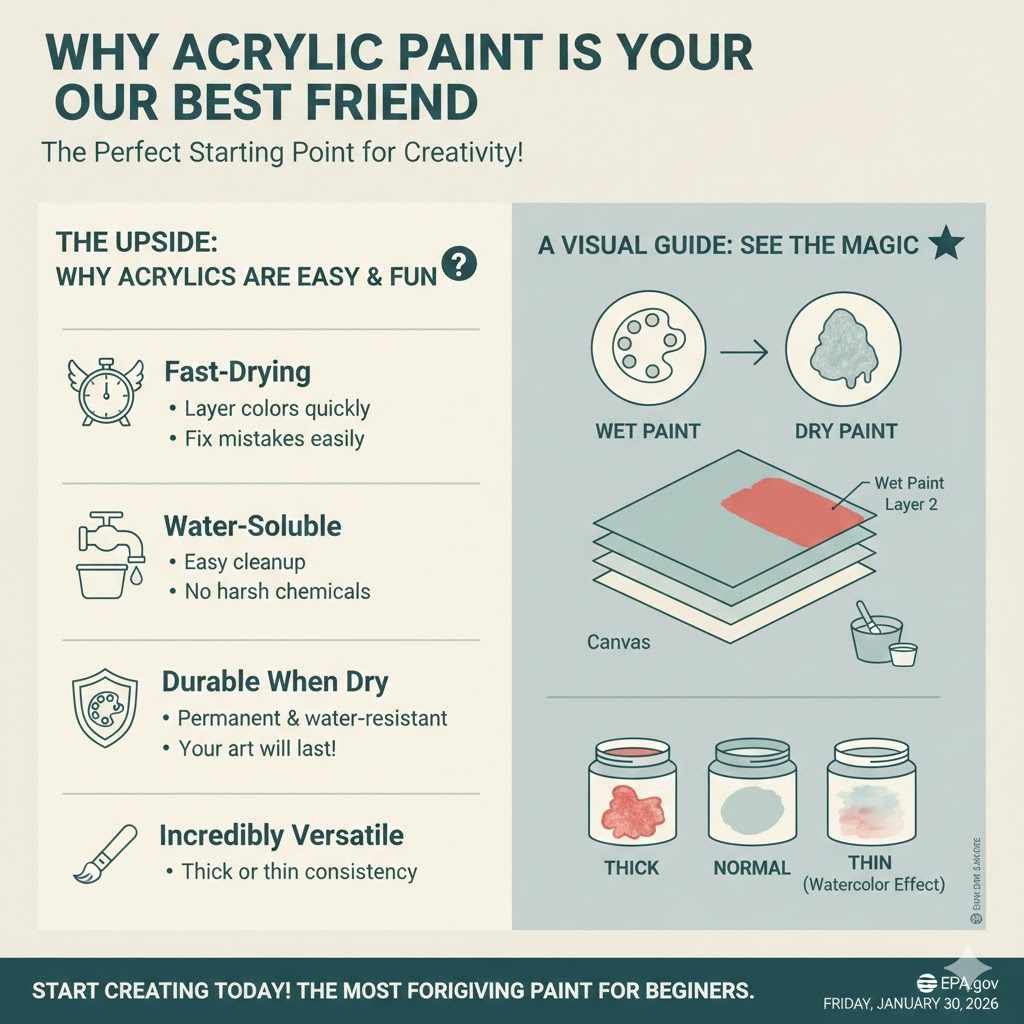Why Acrylic Paint is Your Best Friend