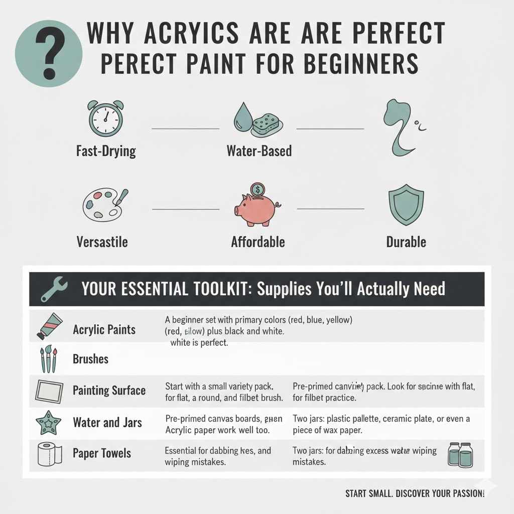 Why Acrylics are the Perfect Paint for Beginners