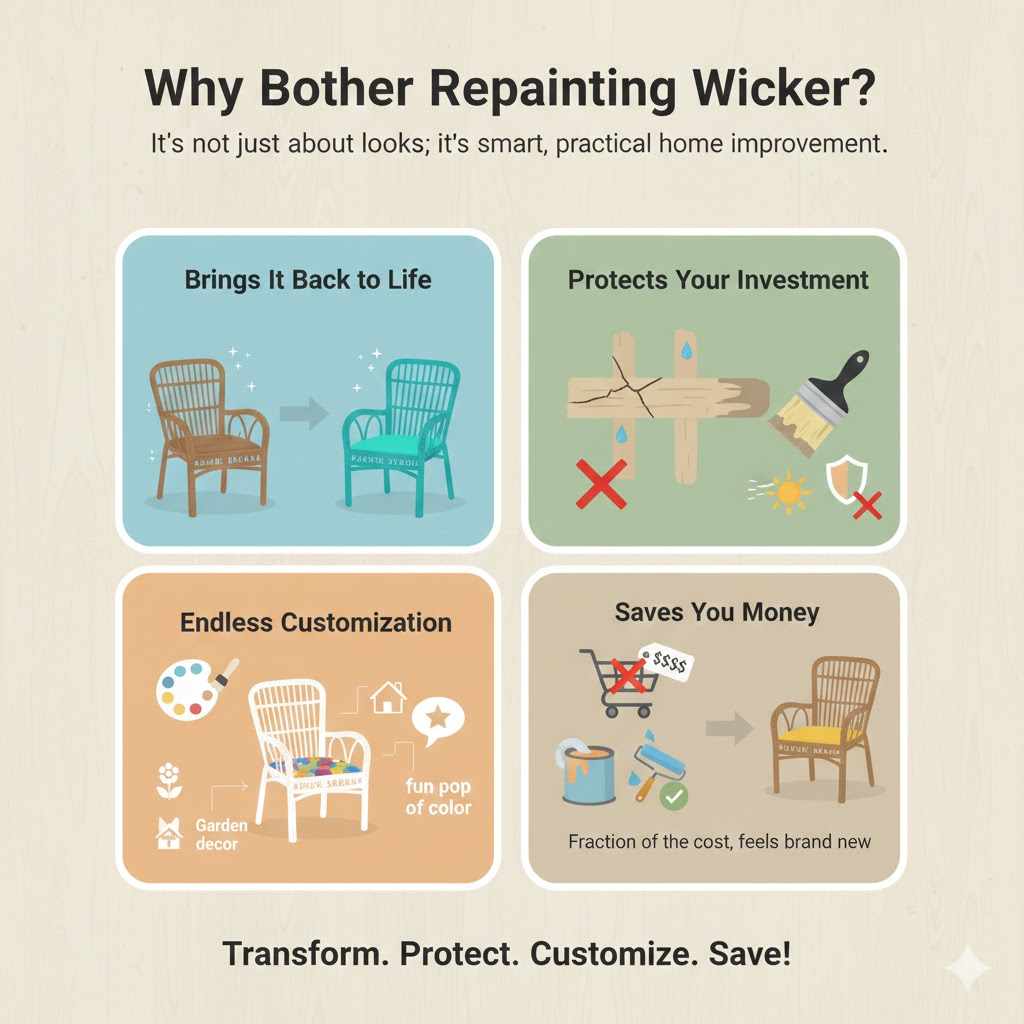 Why Bother Repainting Wicker?

