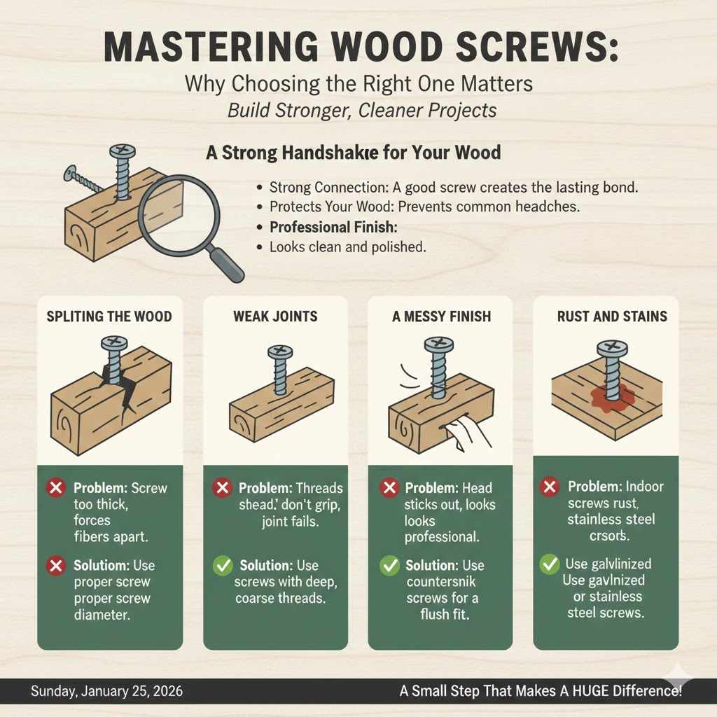 Why Choosing the Right Wood Screw Matters