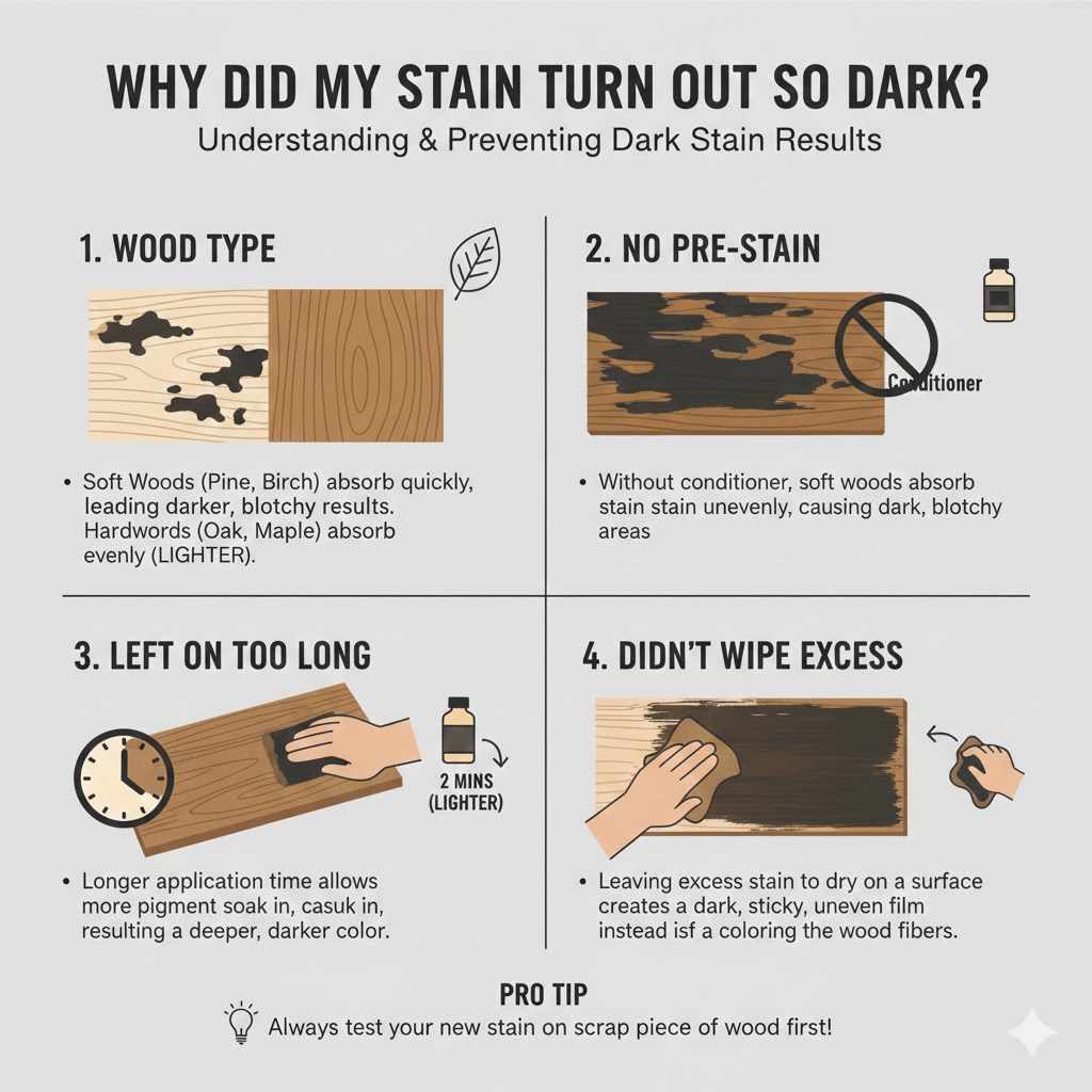 Why Did My Stain Turn Out So Dark 