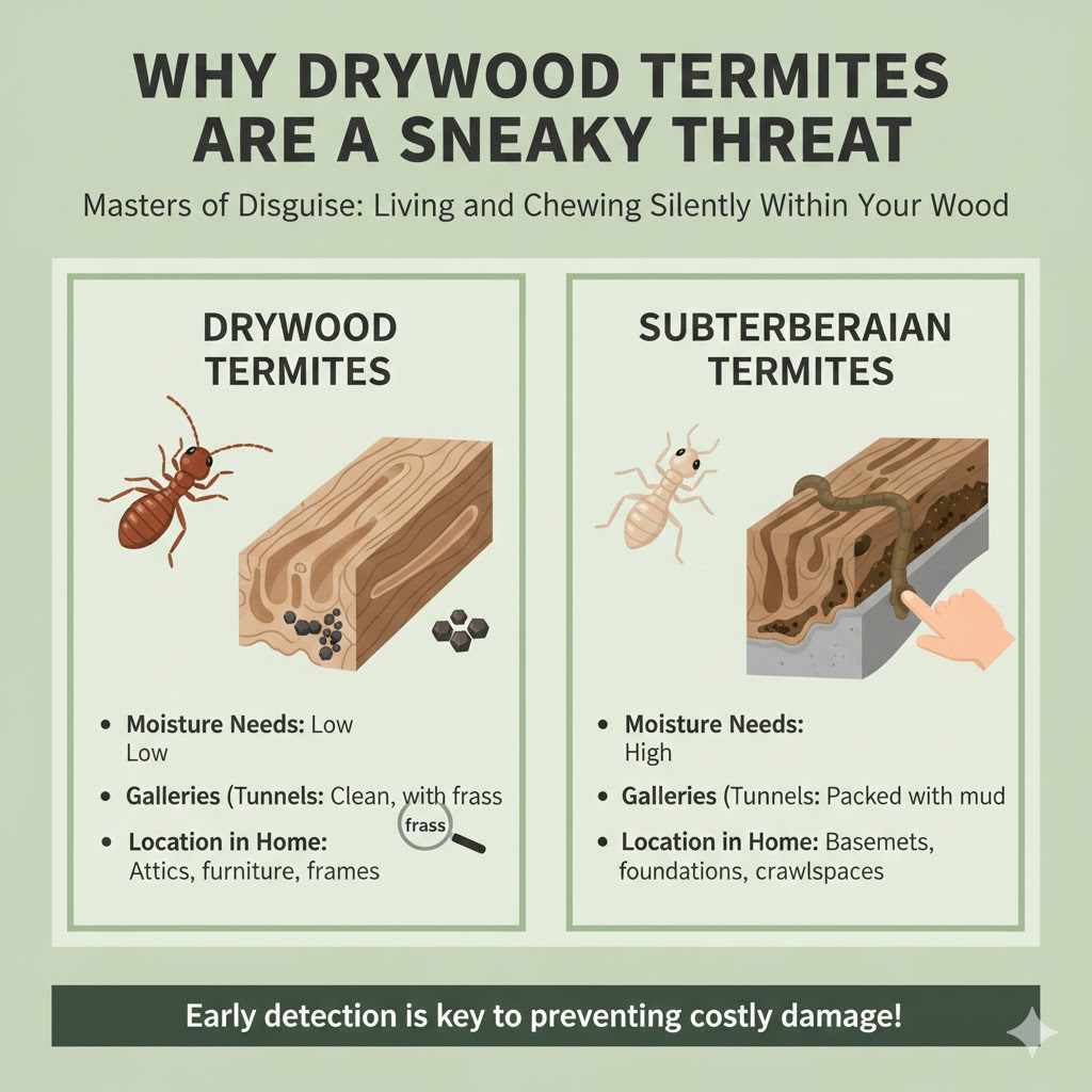 Why Drywood Termites Are a Sneaky Threat


