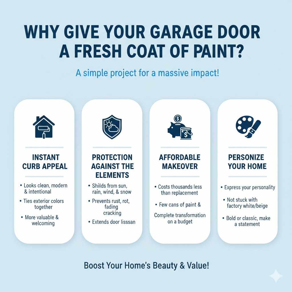 Why Give Your Garage Door a Fresh Coat of Paint