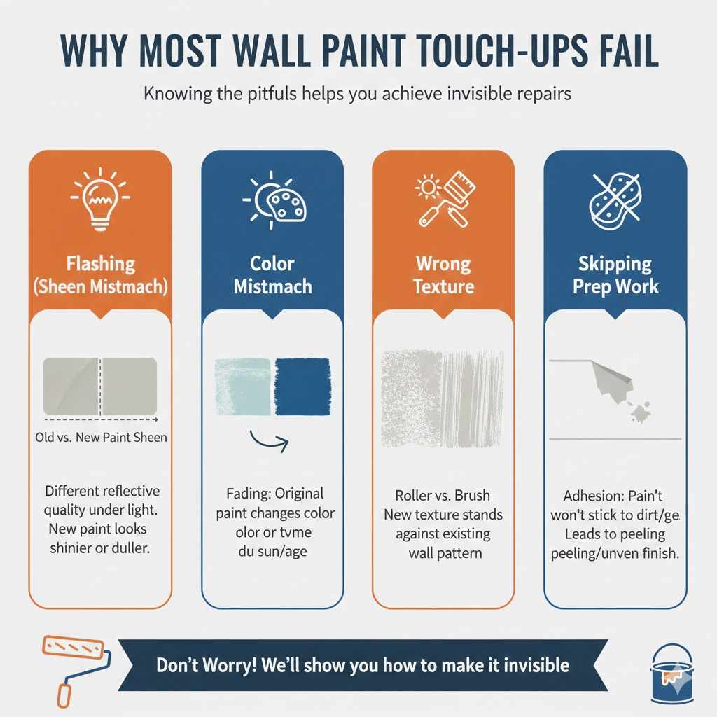Why Most Wall Paint Touch-Ups Fail